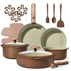 Carote Ceramic Cookware Set Pots Pans Non Stick Detachable Handle Rv New. Price: $111.19.