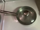 Wolfgang Puck Bistro Collection Stainless Steel Skillet With Lid Used. Price: $24.99.
