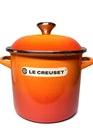 Le Creuset 6-QT Enamel On Steel Stockpot Flame Wear Read Used. Price: $88.95.