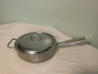 Sitram 11" Stainless Steel Saute Fry Pan Skillet Heavy Made France Used. Price: $100.00.