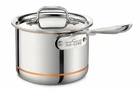 All-clad Copper Core 5-PLY Bonded 2-QT Sauce Pan With Lid ***new*** B905. Price: $249.99.