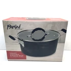 Parini Cookware 5 Quart Stackable Stock Pot With Glass Lid New. Price: $15.99.