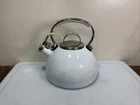 Kitchen Aid White Enamel 2 Quart Whistling Tea Kettle 1.9 TQQQ04 Used. Price: $24.92.