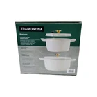 Tramontina 4-QUART & 6-QUART Enameled Cast Iron Round Dutch Oven 2-PACK, White New. Price: $104.98.