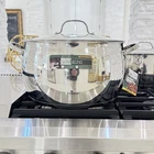David Burke Prestige 16.5 Qt New Commercial Grade Stainless Steel Stockpot & Lid. Price: $120.00.
