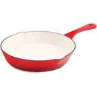 Crock Pot Artisan Enameled Cast Iron Round 8-INCH Skillet, Red New. Price: $37.48.