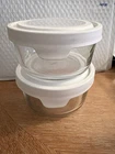 2 Pc Anchor Hocking 3 Cup Size True Seal White Lid Glass Container Set New. Price: $30.00.