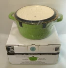 Martha Stewart Collection 2.75-QUART Enamel Cast Iron Round Casserole W/ Lid New. Price: $25.00.