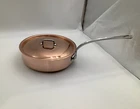 Mauviel M'heritage 150 Polished Copper & Stainless Steel Saute Pan, 3.5-QT. New. Price: $585.95.