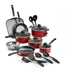 Tramontina Primaware 18 Piece Non-stick Cookware Set, Red New. Price: $31.15.