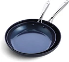 Blue Diamond Cookware Hard Anodized 10 And 12 Frypan Skillet Set, Gray New. Price: $100.39.