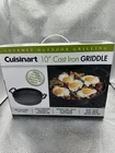 Cuisinart Chef's Classic 10" Cast Iron Skillet Pan Griddle New. Price: $34.99.