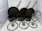 Ninja Foodi Neverstick 10 Pc Cookware Set Fry Saucepans Glass Lids Used. Price: $64.99.