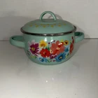 Pioneer Women Breezy Blossom Enamel Steel 1.05 Qt. Dutch Oven Used. Price: $19.99.