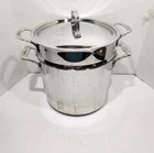 Cuisinart Qt. Stock Pot, Cover And Strainer Insert Model #7669-24 Used. Price: $65.00.