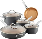 Curry Home 9-PIECE Charcoal Gray Nonstick Cookware Set Effortless Cooking New. Price: $166.99.