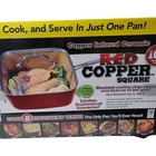 Red Copper Square 10" Infused Ceramic 5-PIECE Pan Set Lid & Access Unused New. Price: $50.00.