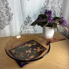 Visions Corning Amber Glass 10" Frying Pan Skillet Waffle Bottom Oven Safe Usa Used. Price: $25.00.