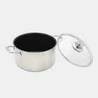Swiss Diamond - 9.5" Nonstick Clad Dutch Oven W/glass Lid New. Price: $279.95.