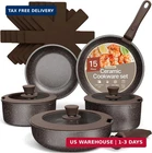 Bakken- Swiss Kitchen Cookware Set Nonstick Granite Coating, Pots And Pans Wit New. Price: $134.98.