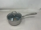 Chantal Induction 21 Steel Quart Nonstick Saucepan With Tempered Glass Lid New. Price: $99.95.