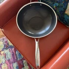 Lightly Used Hexclad Hybrid 12 Nonstick Wok Frying Pan Glass Lid. Price: $32.50.