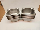 Lot 10 Vollrath 90642 Sixth-size 4" Deep Super Pan 3 Stainless Steel Steam Pam Used. Price: $89.99.