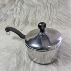 Farberware Aluminum Clad Stainless Steel 1 Qt Saucepan W/ Lid Usa- Vintage Used. Price: $22.39.