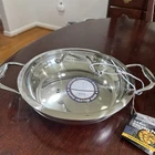 David Burke 9.5 Inch Everyday Pan Stainless Frying Pot W/ Glass Vented Lid Set New. Price: $40.00.