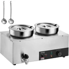 Vevor Commercial Soup Warmer Station With 2*7.4QT Pot Kettle New. Price: $122.90.
