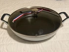 Staub Cast Iron 3.5 Qt, Braiser With Glass Lid, Pure-white New. Price: $160.00.