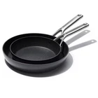 Oxo 2PC Ceramic Pro Non-stick Frypan Set Gray New. Price: $58.99.