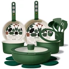 Carote 19PCS Ceramic Cookware Set, Pots And Pans Non Stick, Toxic Coo... New. Price: $90.70.
