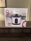 New Chefs Counter 5 Cup Rice Cooker Stainless Steel Glass Lid Non-stick. Price: $30.00.
