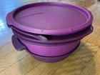 Tupperware Purple Piece Smart Steamer 6504-6509-6988-7512 Microwave Cooker Used. Price: $34.90.
