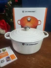 Le Creuset Signature Cast Iron 5.5 Quart Dutch Oven, White - New. Price: $399.95.