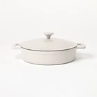 3.5QT Enamel Braiser Light Gray - Figmint New. Price: $35.99.