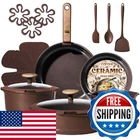 Carote Pots Pans Set Ceramic Cookware Non Stick Detachable Handle Rv New. Price: $152.89.