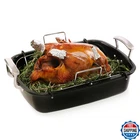 Uukrave Turkey Roasting Pan With Rack U-shaped Extra Large 18.5X14.7 Inch Nonsti New. Price: $79.07.