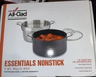 All-clad 7QT. Covered Multi-pot Nonstick Hard-anodized Insert Brand New. Price: $118.00.