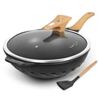 Cooklover Nonstick Woks And Stir Fry Pans Die-cast Aluminum Scratch Resistant New. Price: $132.40.