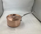 Mauviel M'heritage 150 Polished Copper & Stainless Steel Sauce Pan. 1.9 Qt New. Price: $205.76.