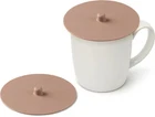 Carrotez 2 Silicone Cup Cover Lids, 4.3 Inch Mug Pack, Pink Beige New. Price: $14.76.