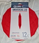 Gir Get It Right Round Silicone Suction Lid 12.5" - New Red Diamond. Price: $25.00.