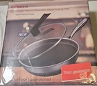 Cyrder Stainless Steel Kitchen Frying Pan Laser-etched Third-generation W/lid New. Price: $79.99.