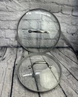 Cooks Replacement Glass Lids 10.75 & 9.25 For Frying Pan Sauce Pot Used. Price: $20.00.