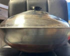 Vintage Himark Stainless Steel Copper Bottom Wok & Lid Korea 14 Inch Used. Price: $45.00.