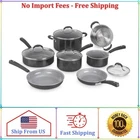 Cuisinart 11-PIECE Nonstick Cookware Set, Ceramica Xt, Black, 54C-11BK New. Price: $135.60.