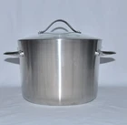 Guc Calphalon Qt Stock Pot #808 Stainless Steel With Clear Glass Lid Used. Price: $119.99.