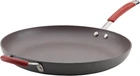 Cucina 14" Hard Anodized Nonstick Skillet With Helper Handle - Gray/red New. Price: $84.99.